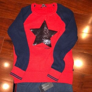 Tommy Hilfiger skinny jeans and sweater